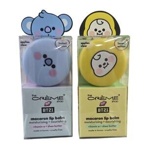 The Crème Shop BT21 Macaron Lip Balm Bundle Koya & Chimmy – New